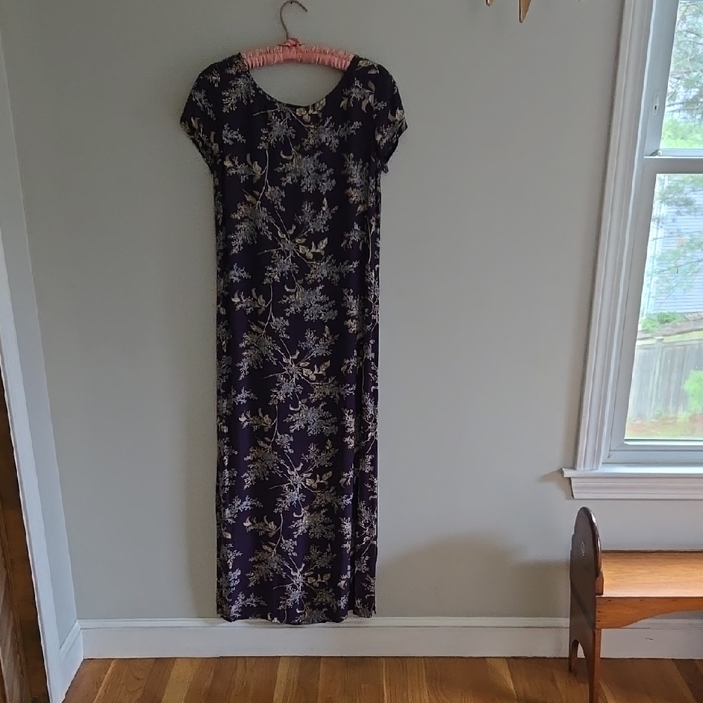 Jones Floral Purple Maxi Dress